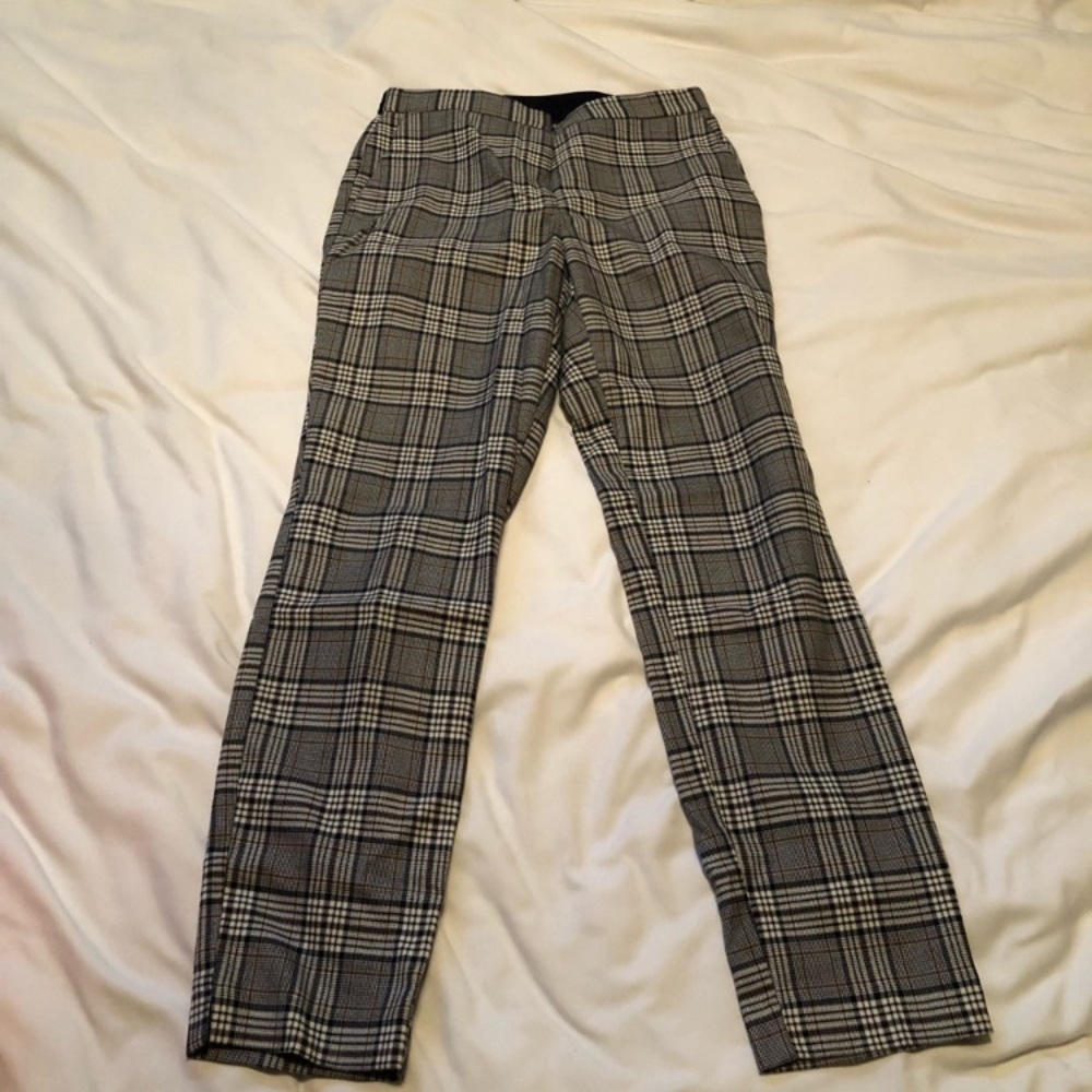 Zara Plaid Trousers EUC
